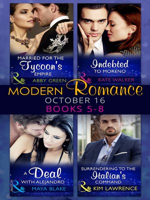cover image of Modern Romance October 2016 Books 5-8